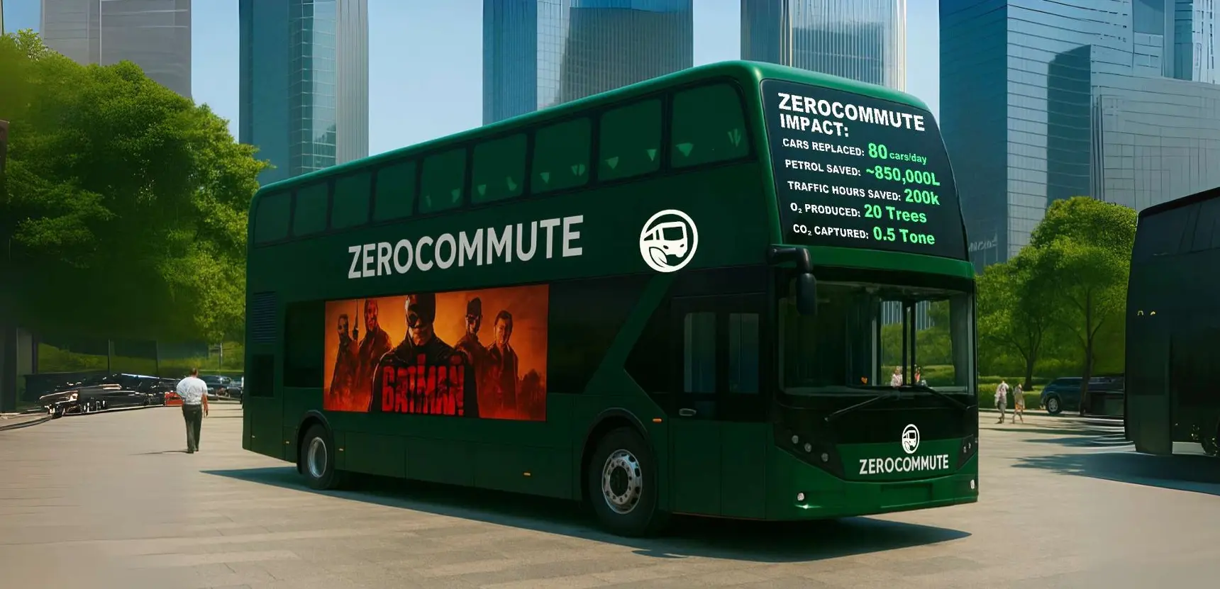 ZeroCommute electric double-decker bus